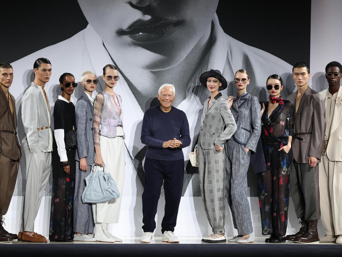 ג'ורג'יו ארמאני, תצוגת אביב-קיץ 2025 בשבוע האופנה במילאנו