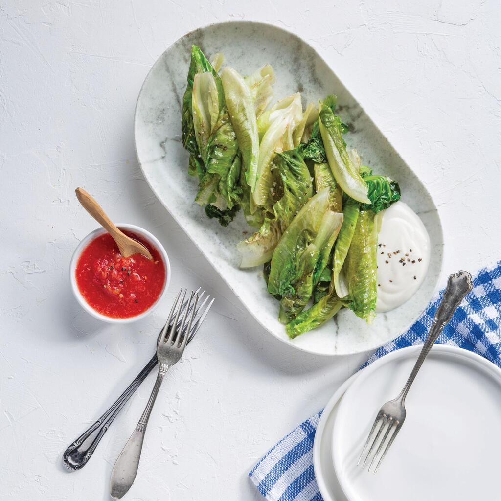 חסה צרובה (צילום: בועז לביא, סגנון: טליה הדר) חסה צרובה