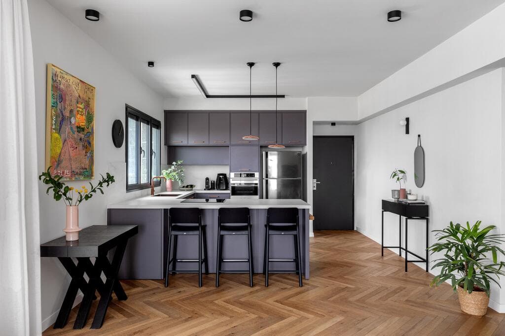 דירת קבלן לזוג פנסיונרים, עיצוב: נורית מור יוסף