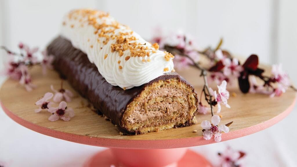 רולדת אגוזים במילוי קרם קפה וקוקוס