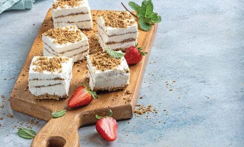 עוגת גבינה פירורים ללא סוכר