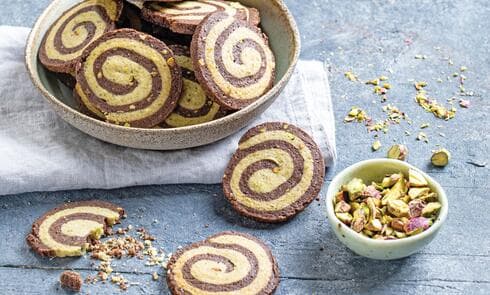 עוגיות שוקולד ופיסטוק