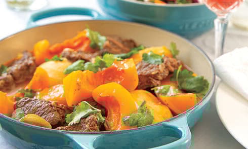 צלי בקר עם דלורית  ותפוחי אדמה