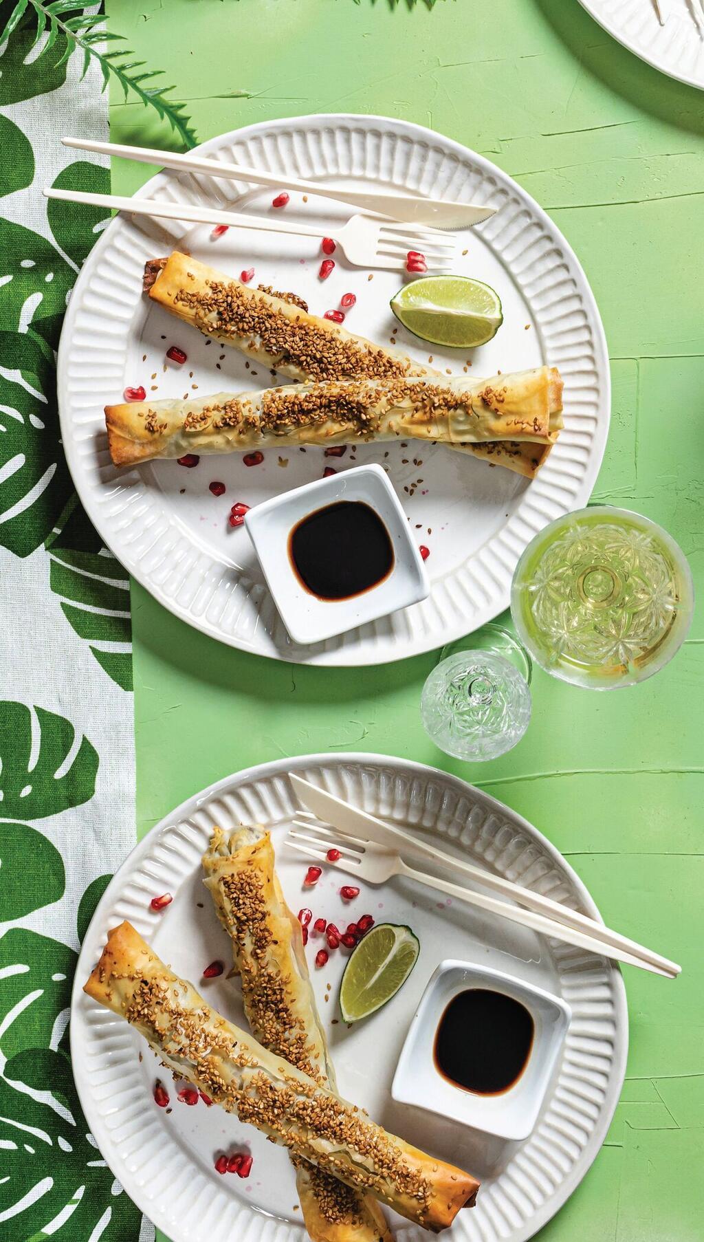  אגרול אפוי ממולא בכבדי עוף 