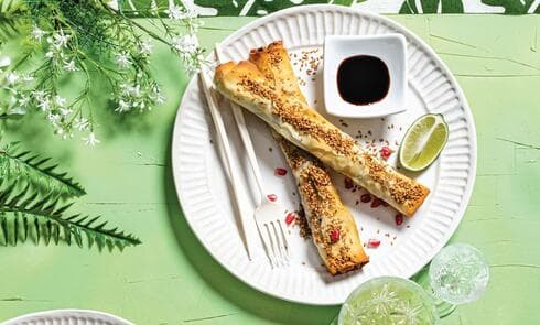  אגרול אפוי ממולא בכבדי עוף 