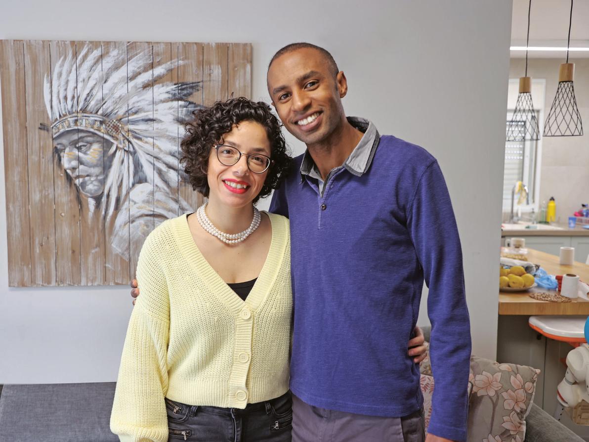 דנה רדא קדם ובן זוגה, אורי (צילום: יריב כץ) דנה רדא קדם ובן זוגה, אורי