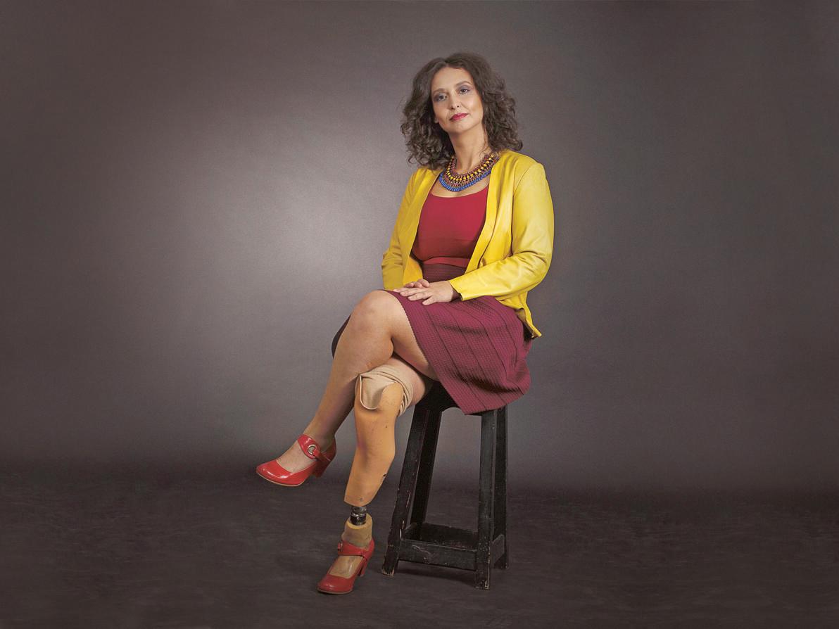 יוליה טלר. "אם את רוצה לרקוד זה אפשרי, אפילו אם אין לך רגל" (צילום: Jimmy Grass) יוליה טלר