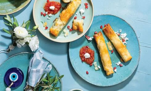 גלילי פילו במלית דגים ותרד