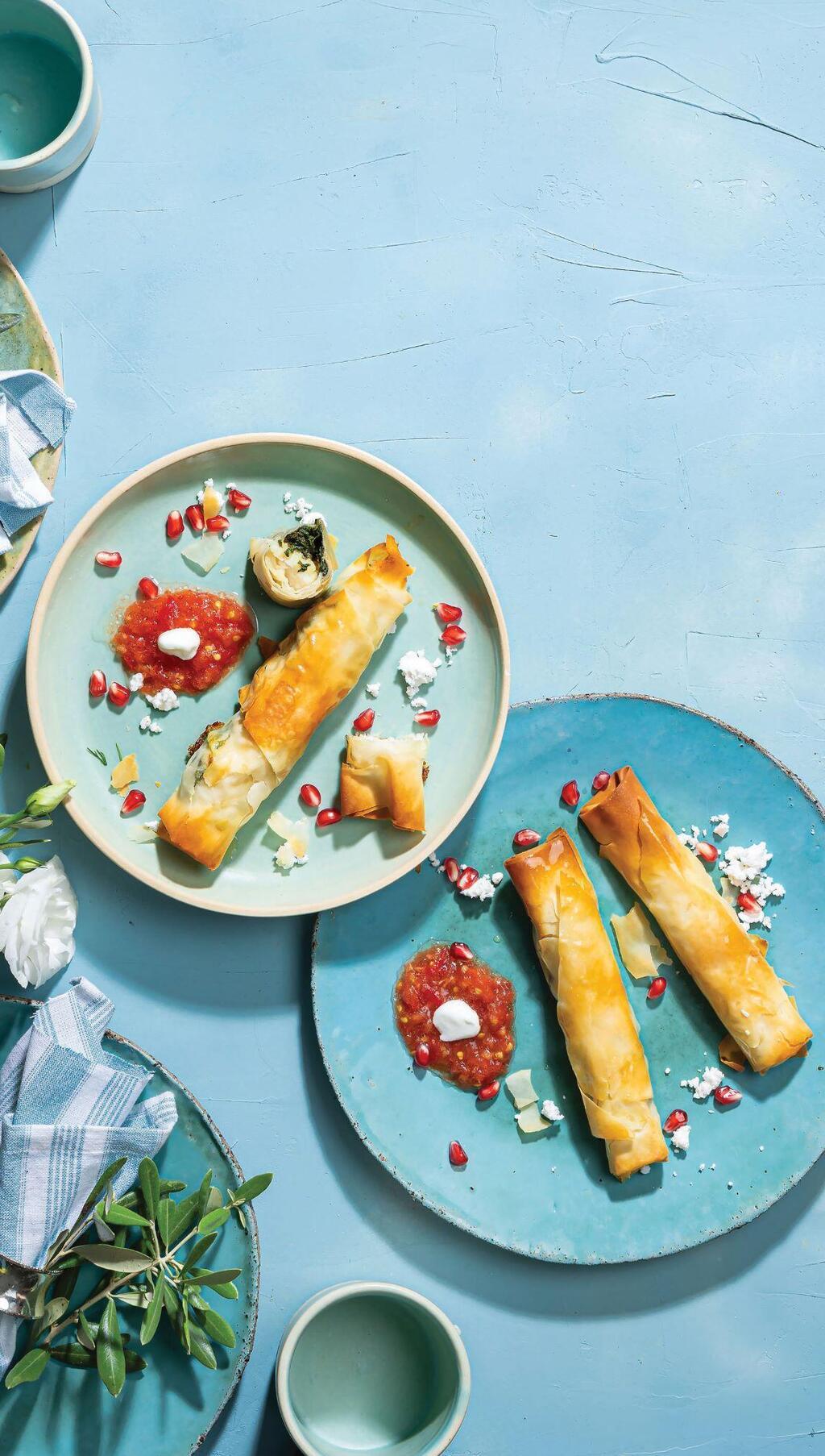 גלילי פילו במלית דגים ותרד