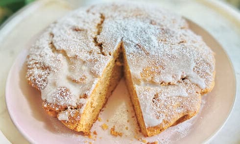 עוגת דבש עם חמאת בוטנים