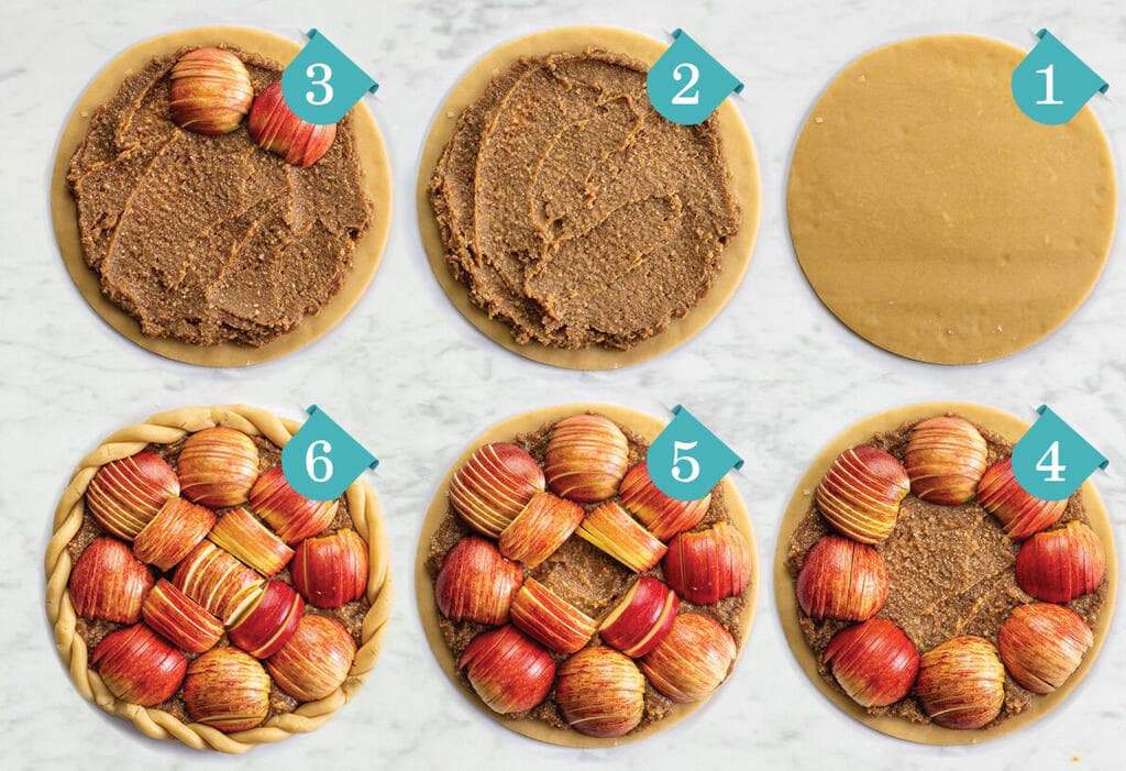 פאי תפוחים קלוע שלב אחר שלב