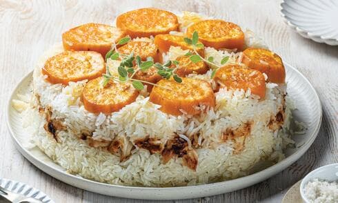 מקלובה בטטות ועוף 