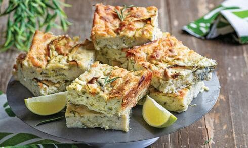 קוביות זוקיני וגבינה