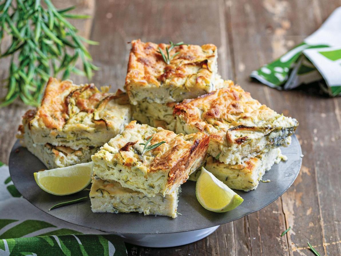 קוביות זוקיני וגבינה