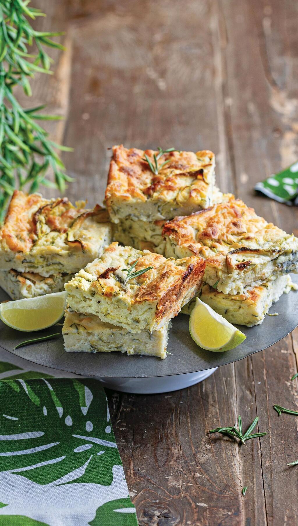 קוביות זוקיני וגבינה