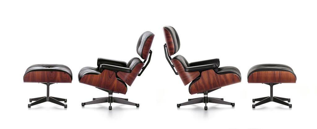EAMES LOUNGE CHAIR בעיצוב בני הזוג איימס (צילום באדיבות הביטאט) EAMES LOUNGE CHAIR