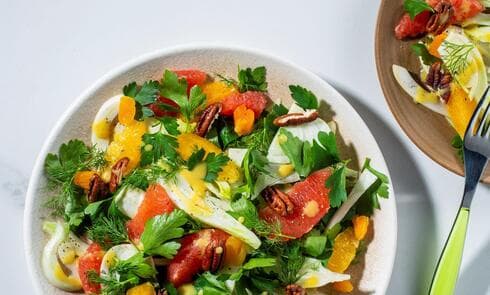 סלט שומר, תפוז ומשמש מיובש