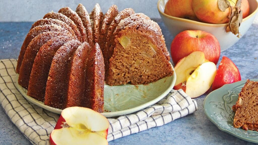 עוגת קפה ותפוחים טבעונית