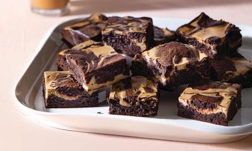 בראוניז גבינה-שוקולד-קפה