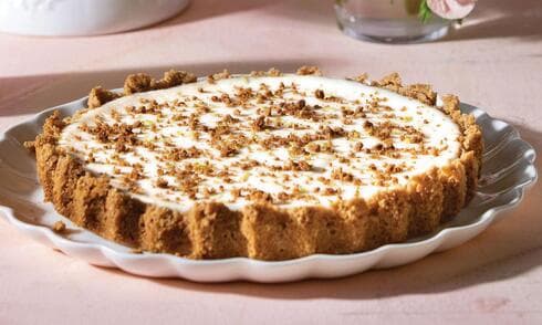 טארט שיבולת שועל עם גבינת ריקוטה וחלווה