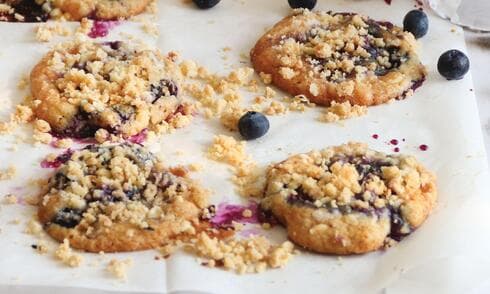 עוגיות שטרויזל אוכמניות