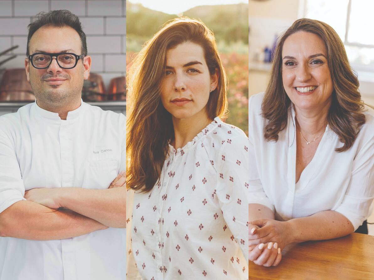 מימין: חן שוקרון, אבישג שאר ישוב ומאיר דנון (צילום: אורית פניני, אלה סברדלוב קרן וקובי מהגר) מימין: חן שוקרון, אבישג שאר ישוב ומאיר דנון