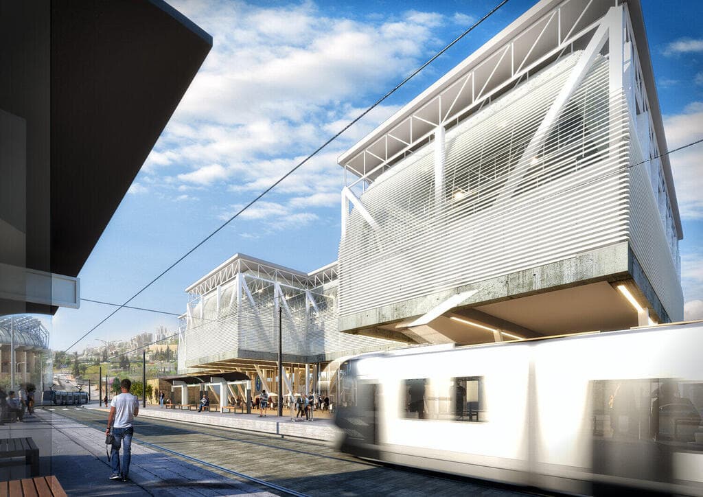 מרכז הטניס, ירושלים (הדמיות באדיבות HQ Architects) מרכז הטניס, ירושלים