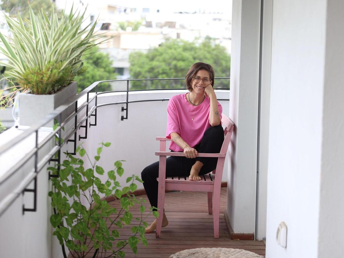 דפנה לוסטיג וג'וני הלר בביתם