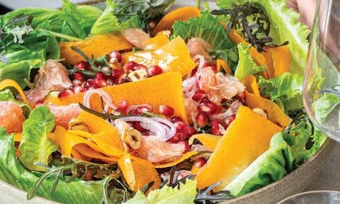 סלט ירוק, אדום וכתום