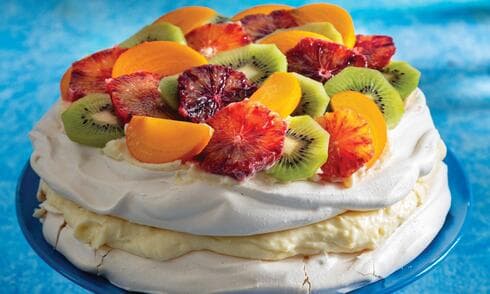 עוגת מרנג וקרם לימון