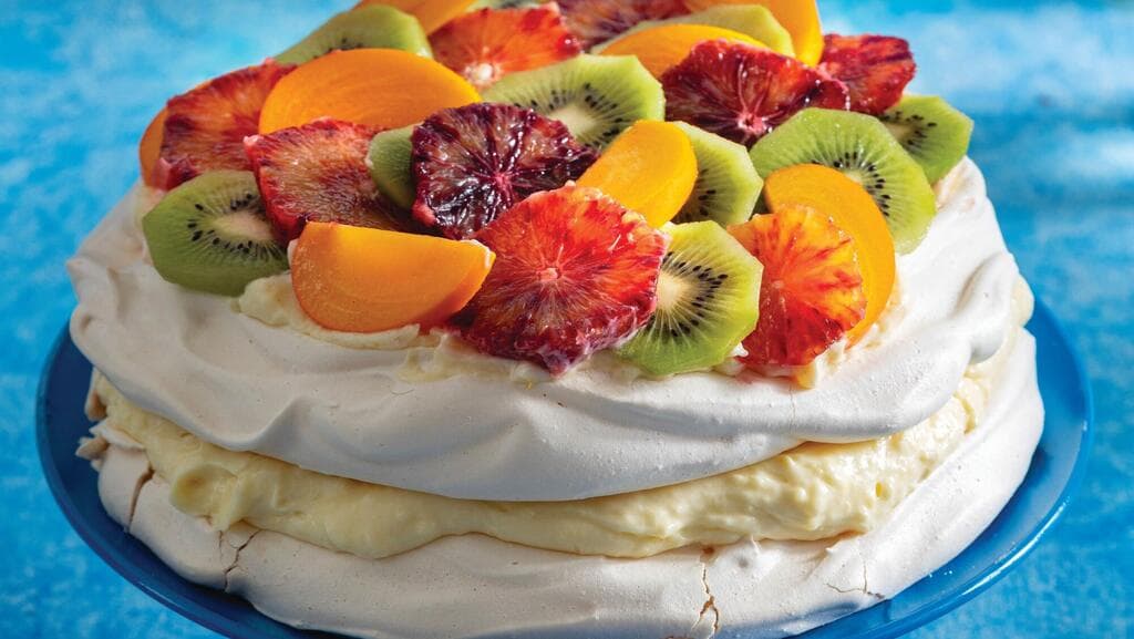 עוגת מרנג וקרם לימון