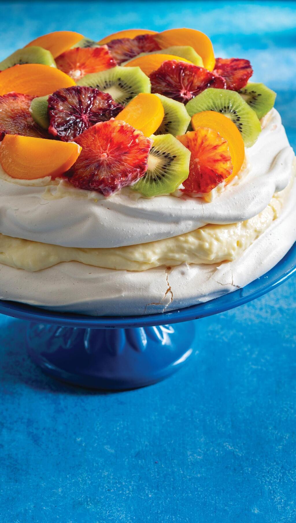 עוגת מרנג וקרם לימון