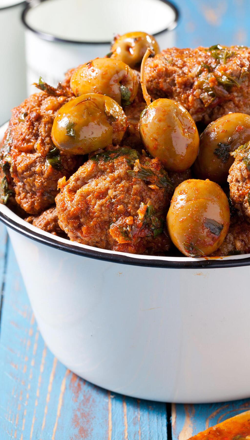 קציצות עם זיתים  בסגנון מרוקאי