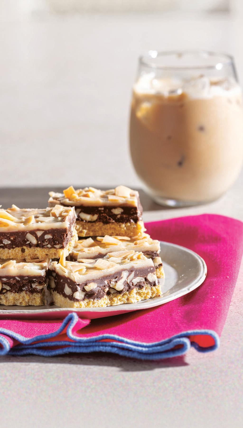 ריבועי קורנפלקס עם טחינה ושוקולד (צילום: דניאל לילה, סגנון: נעמה רן) ריבועי קורנפלקס עם טחינה ושוקולד