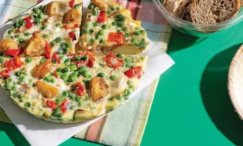 טעימה גם בתוך כריך: פריטטה עם ירקות