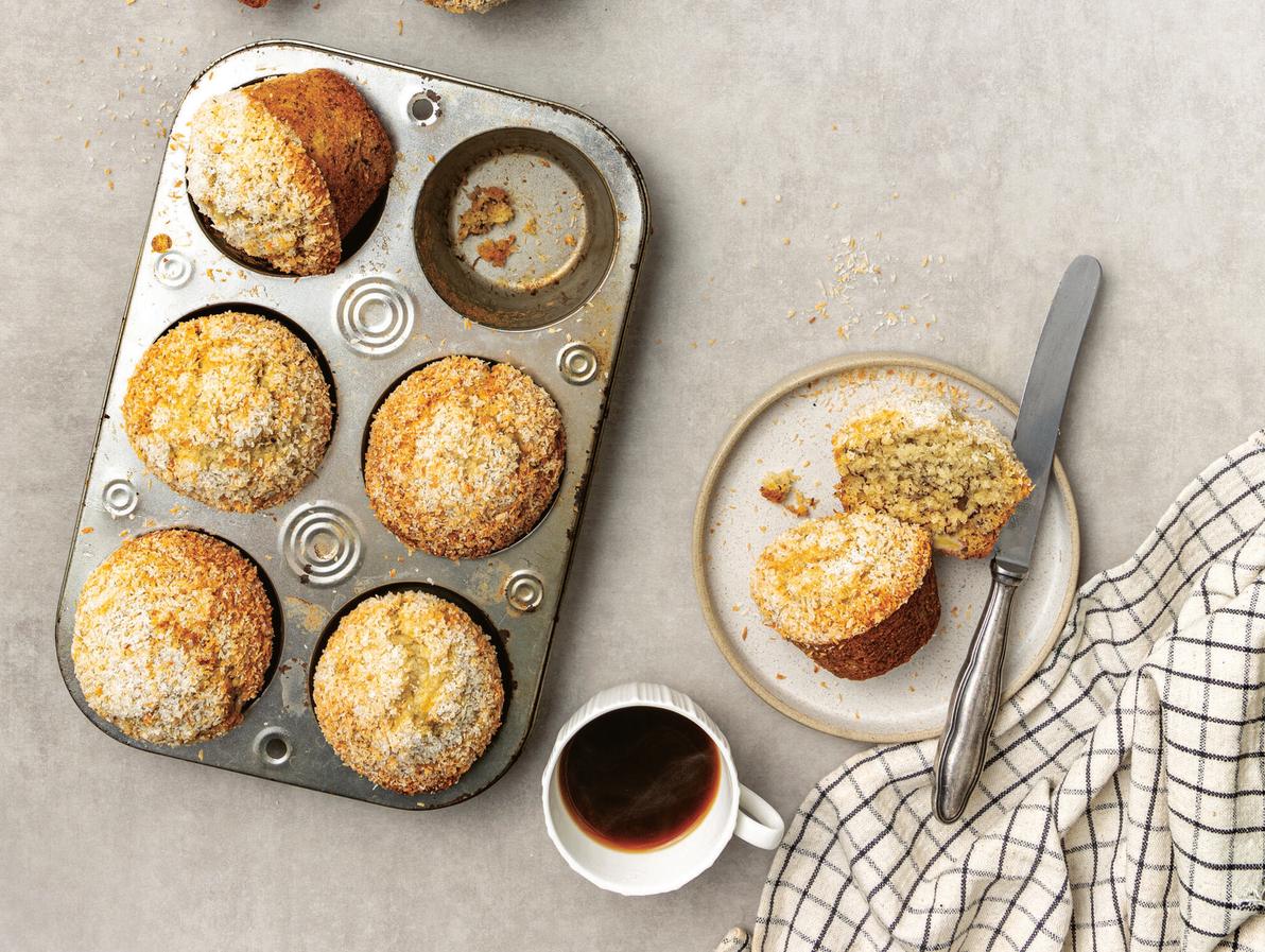 מאפינס קוקוס בציפוי קראנצ'י