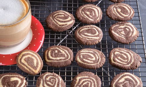 עוגיות מגולגלות שוקולד וניל