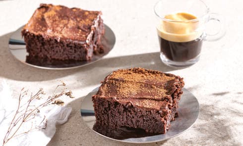 עוגת שוקולד־קפה  ללא סוכר וללא גלוטן