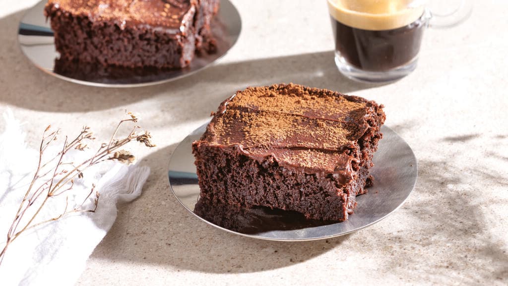 עוגת שוקולד־קפה  ללא סוכר וללא גלוטן