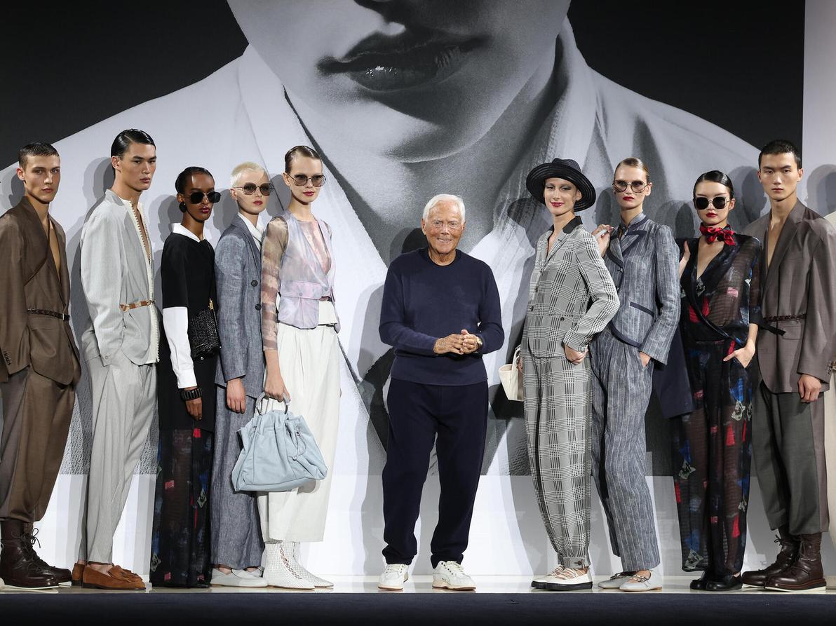 ג'ורג'יו ארמאני, תצוגת אביב-קיץ 2025 בשבוע האופנה במילאנו