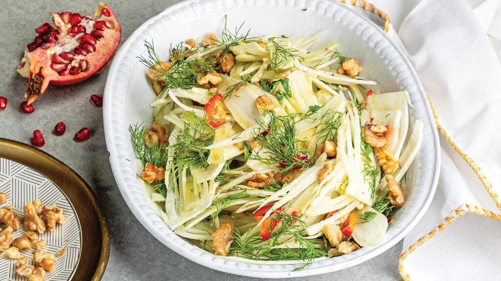 סלט שומר ואגיזים פיקנטי