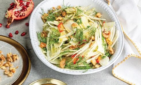 סלט שומר ואגיזים פיקנטי