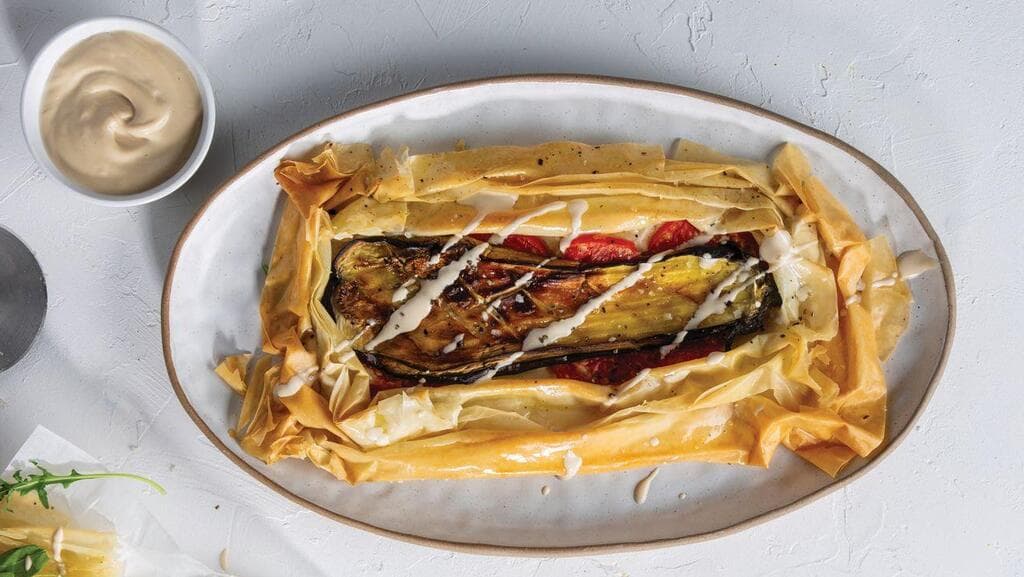 מאפה חצילים על בצק פילו