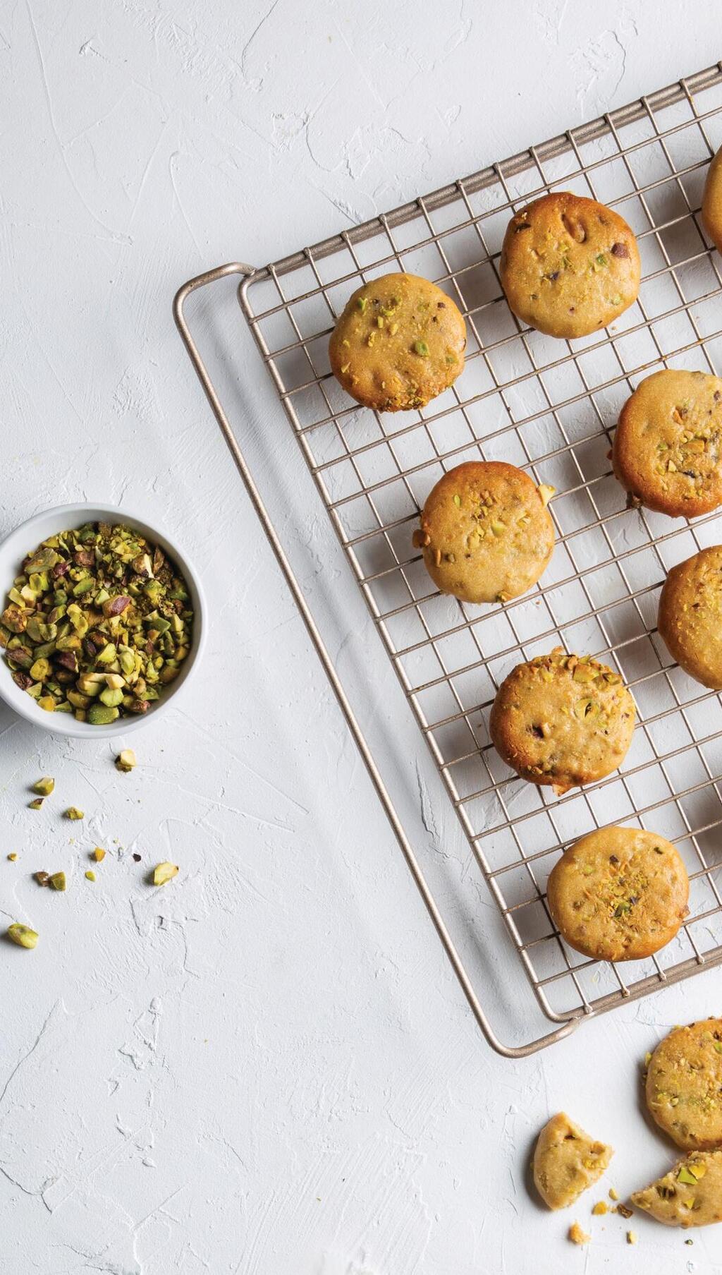 עוגיות שקדים ופיסטוקים ללא גלוטן