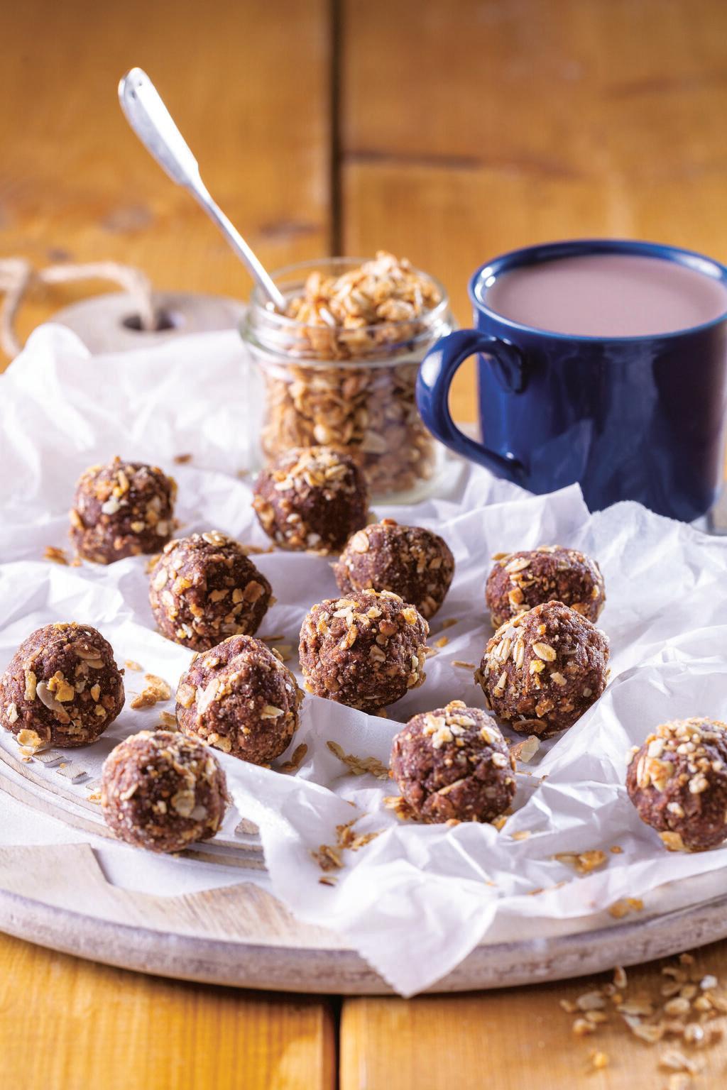 כדורי שוקולד עם גרנולה