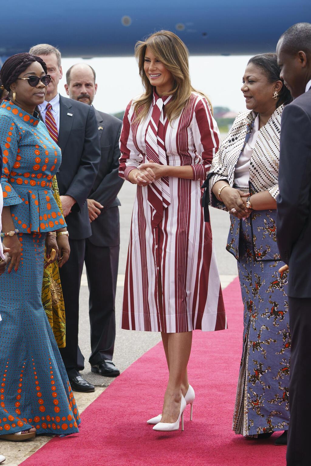 מלניה טראמפ בביקור בגאנה, 2018