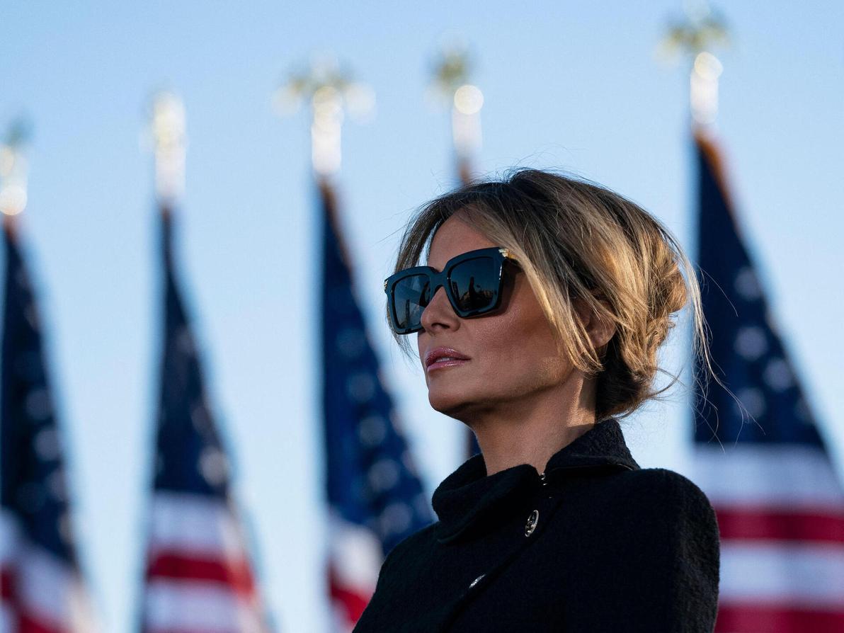 מלניה טראמפ בנאום של דונלד טראמפ, 2021