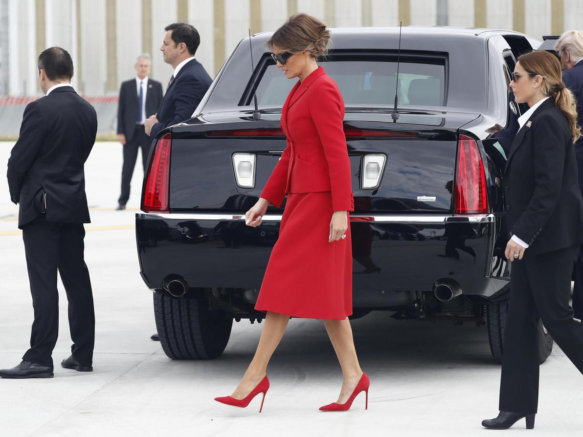 מלניה טראמפ בביקור בצרפת, 2017