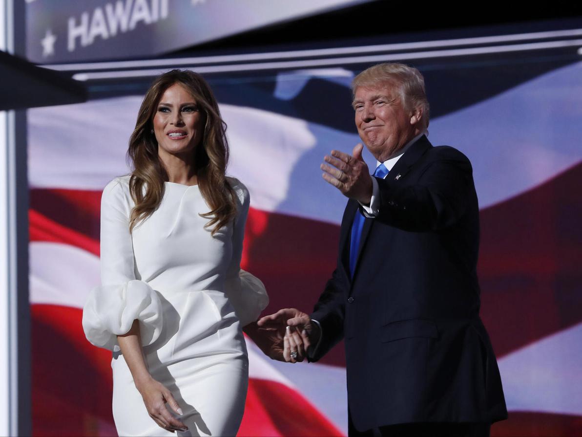 מלניה ודונלד טראמפ בוועידה הרפובליקנית, 2016