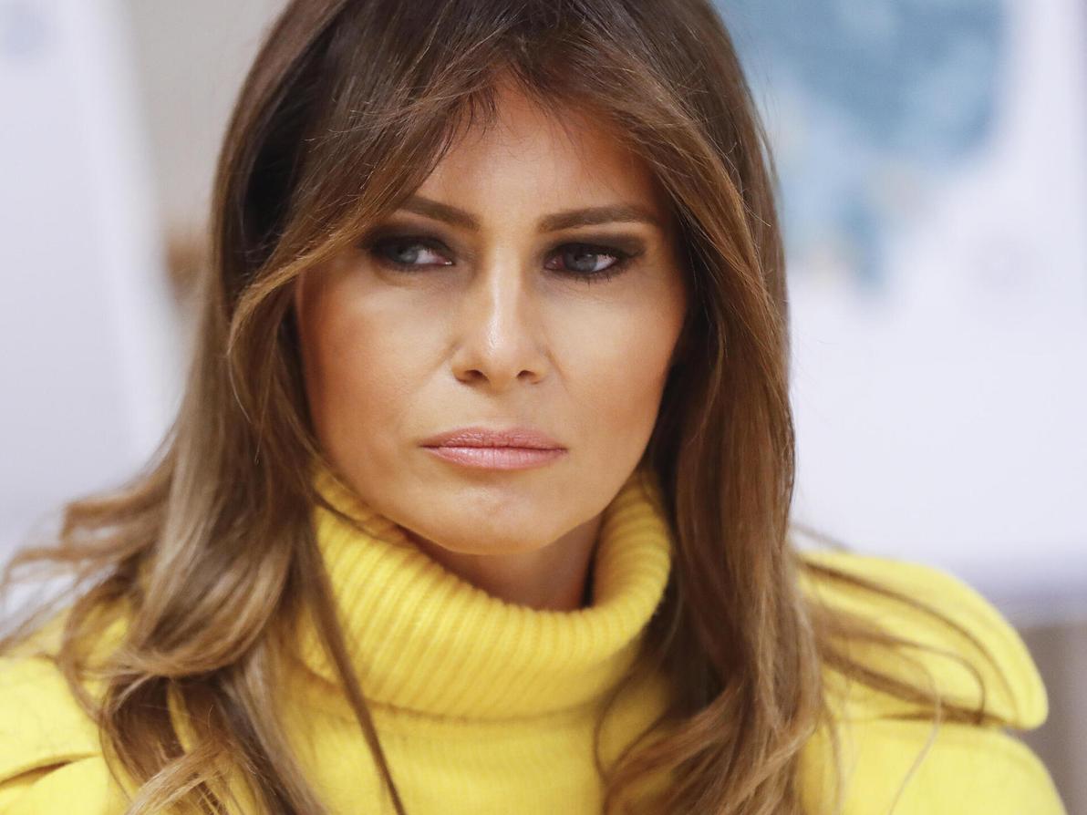 מלניה טראמפ בביקור בבית חולים לילדים, 2018